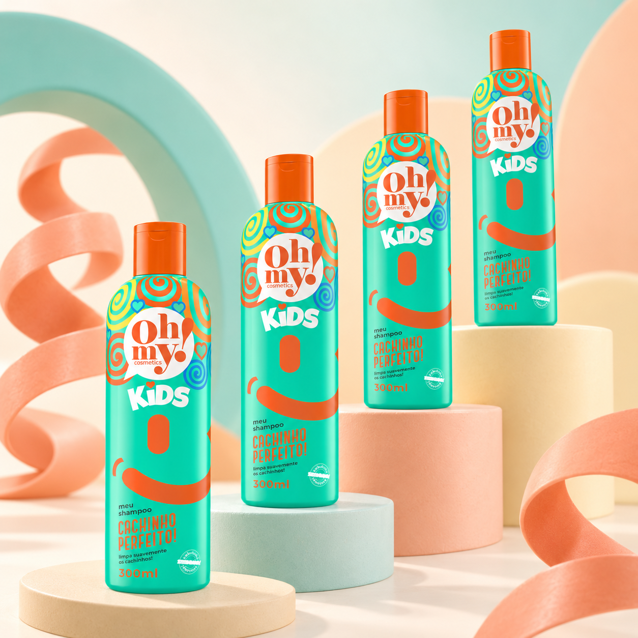 Shampoo Infantil Cachinho Perfeito Oh My! Kids 300ml